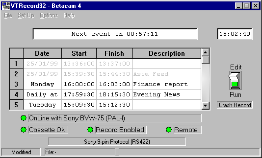 Main Screen